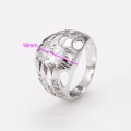 12449 Xuping good quality China wholesale silver color ring zircon jewelry